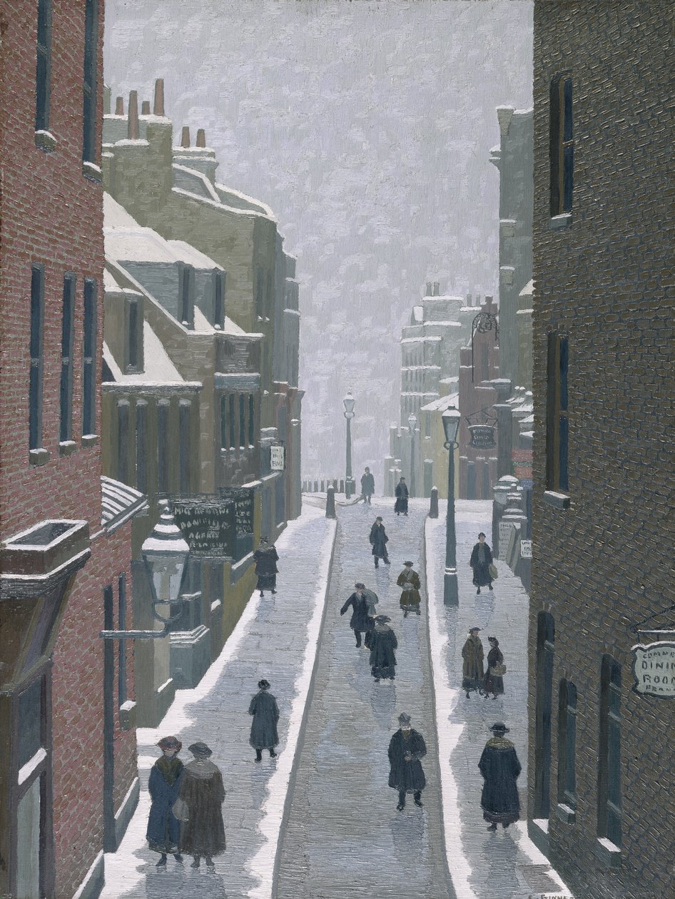 Flask Walk, Hampstead av Charles Ginner