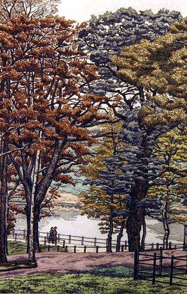 Highgate Ponds av Charles Ginner