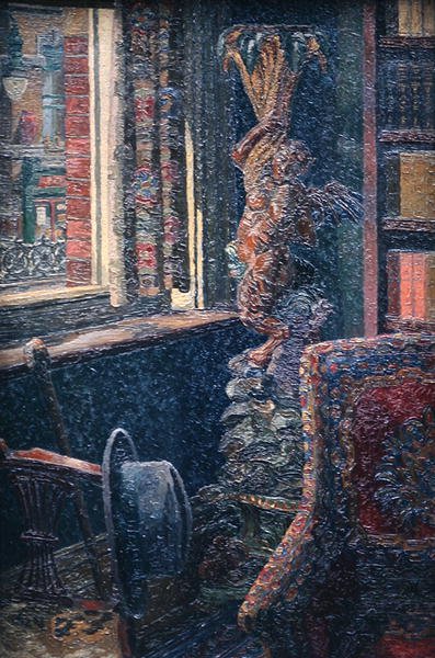 Interiør (olje) av Charles Ginner