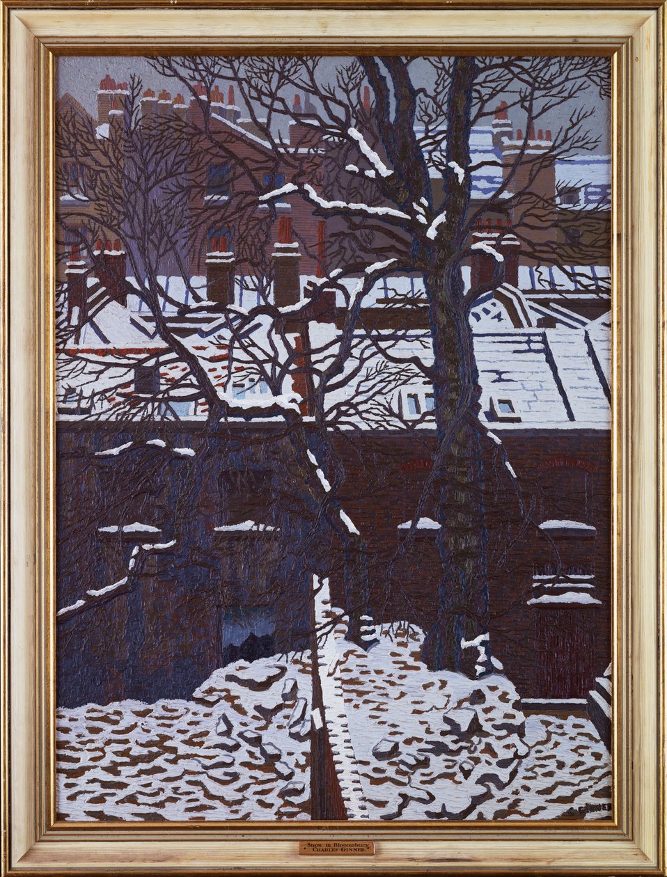 Snø i Bloomsbury av Charles Ginner