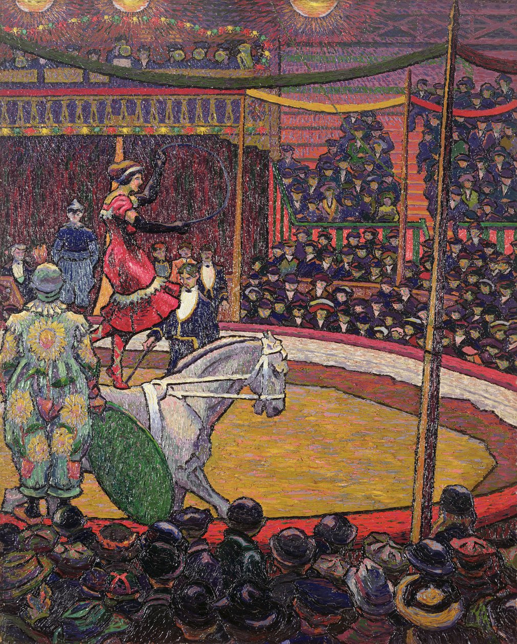 The Circus, ca. 1913 (olje på lerret) av Charles Ginner