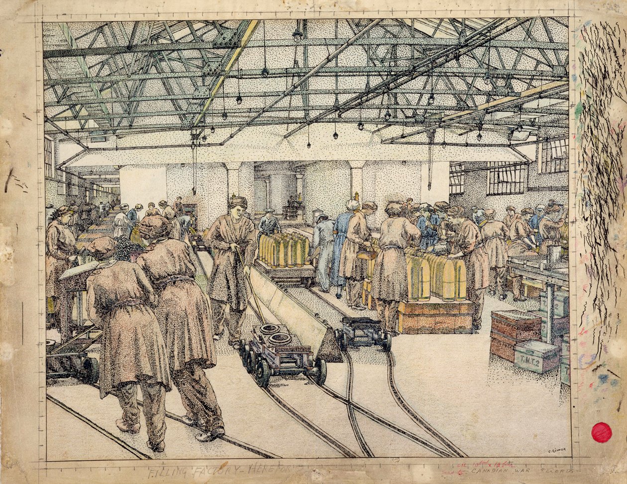 Fyllingsfabrikken, Hereford av Charles Ginner