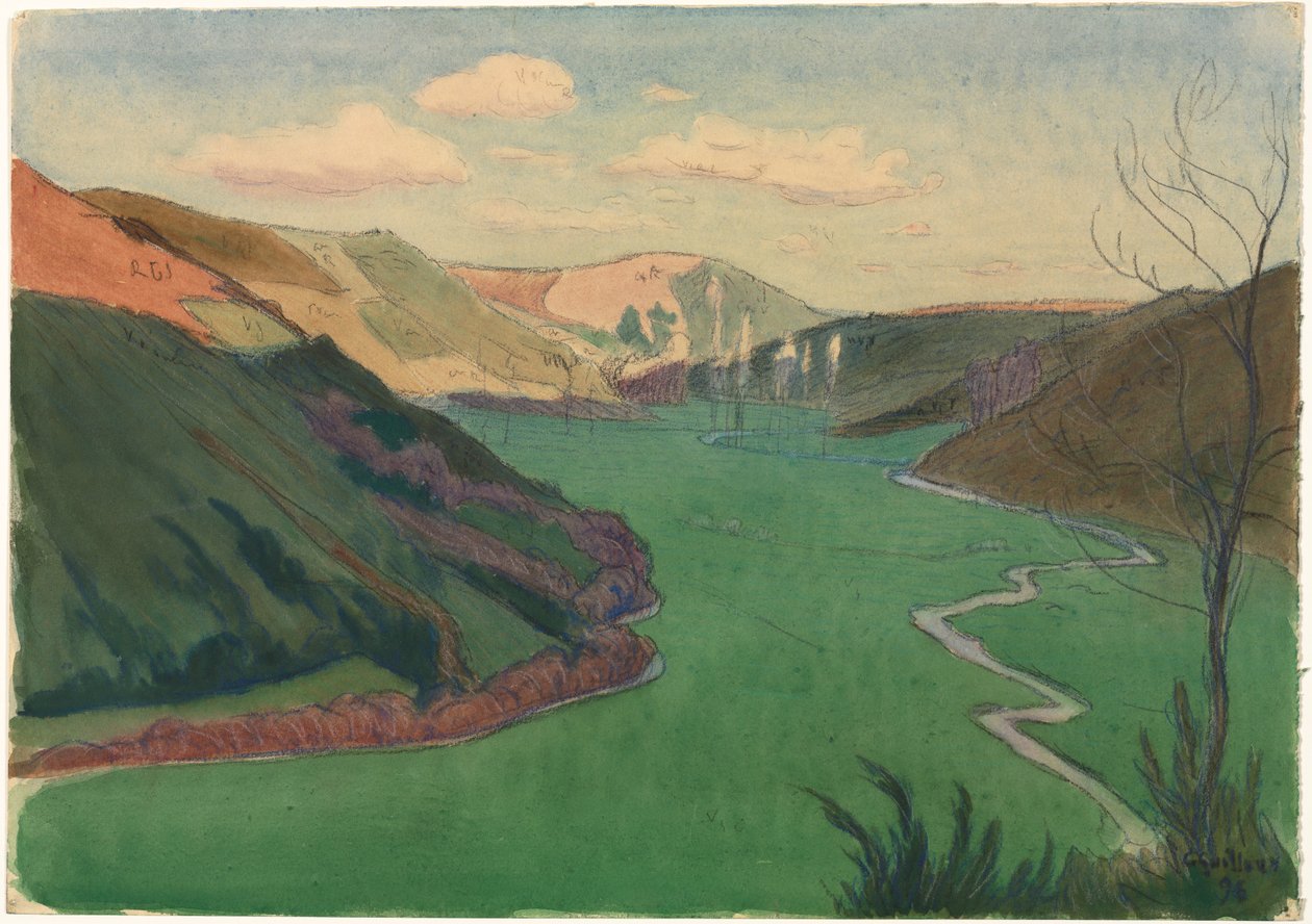 Valley of the Stangala, nær Quimper, 1896. av Charles Guilloux