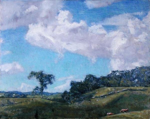 Clearing Off (olje på lerret) av Charles Harold Davis