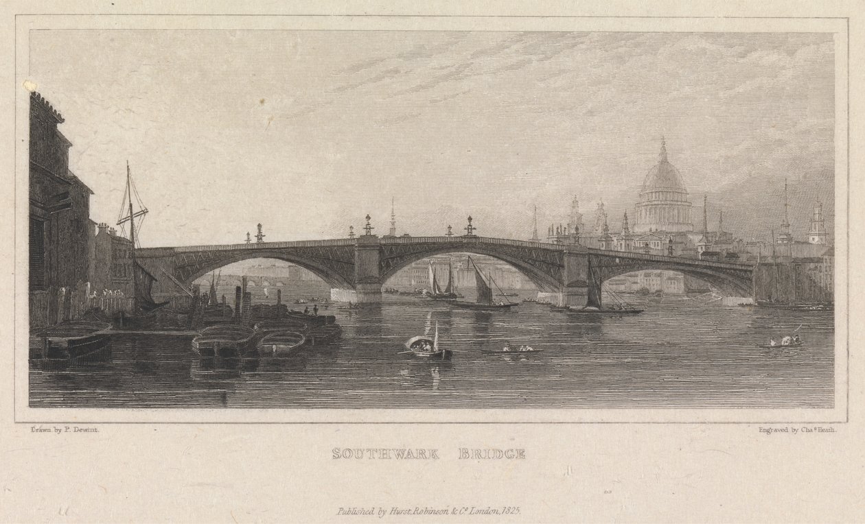 Southwark Bridge av Charles Heath