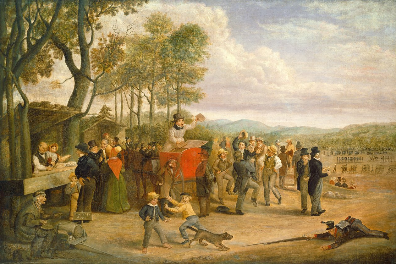 Muster Day, 1843 eller senere. av Charles Henry Granger