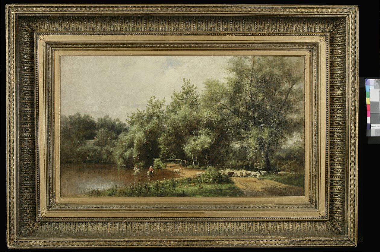 Sauevasking på Long Island, 1874 av Charles Henry Miller