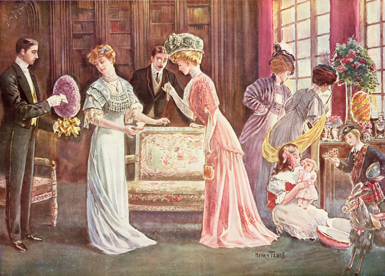 Påskeegg i byen, 1908 av Charles Henry Tenre