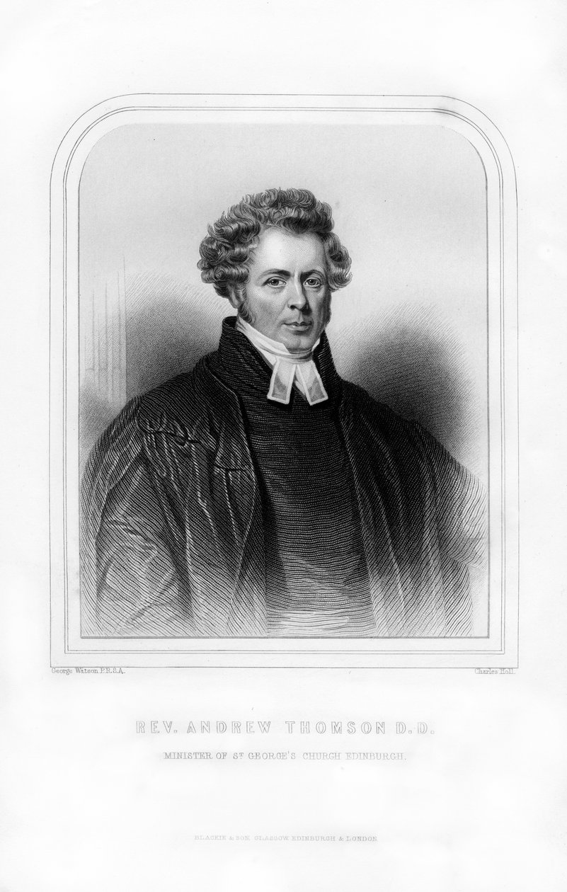 Pastor Andrew Thomson, skotsk prest, 1870. av Charles Holl