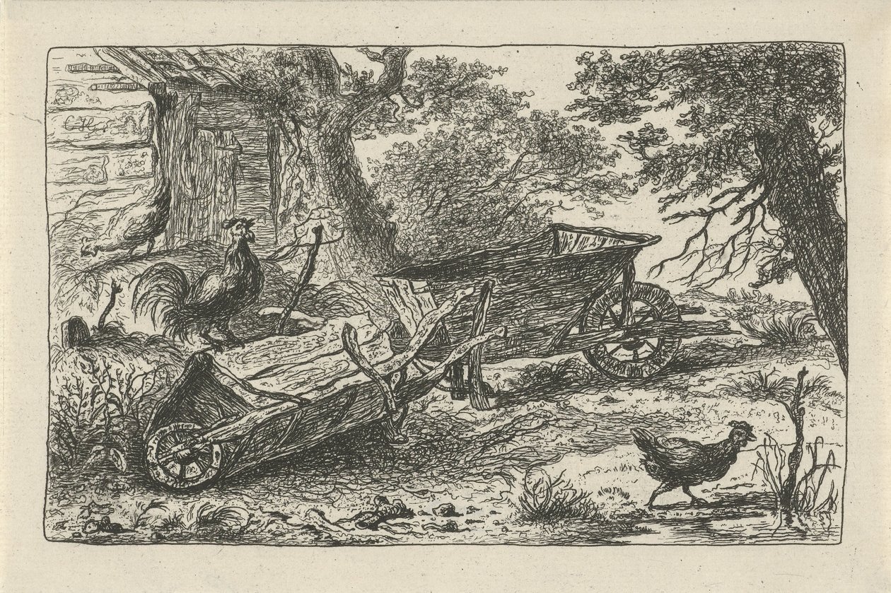 To trillebårer av Charles Howard Hodges (possibly)