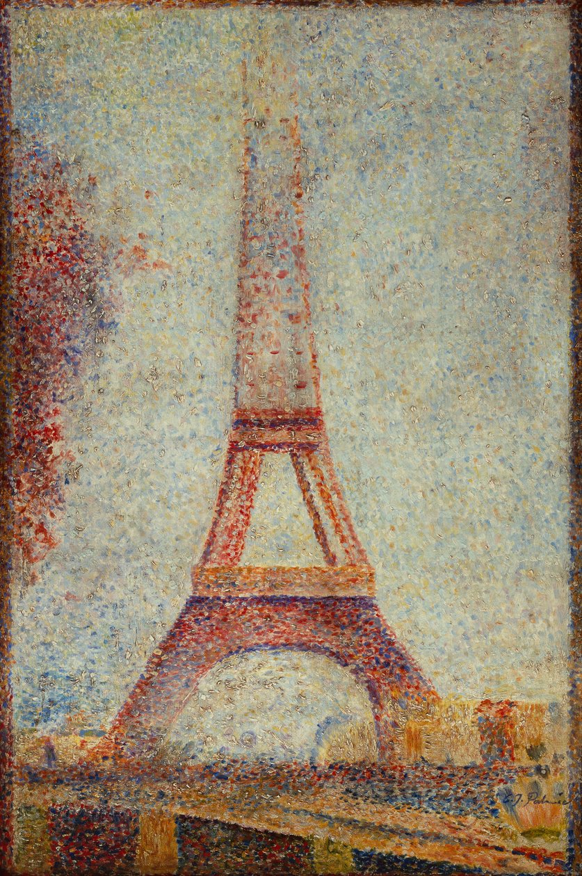 Eiffeltårnet (olje om bord) av Charles J. Palmie