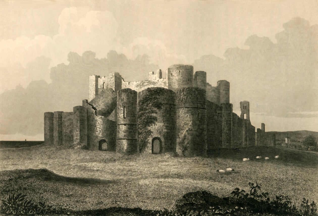 Pevensey Castle i 1737, 1835. av Charles J. Smith