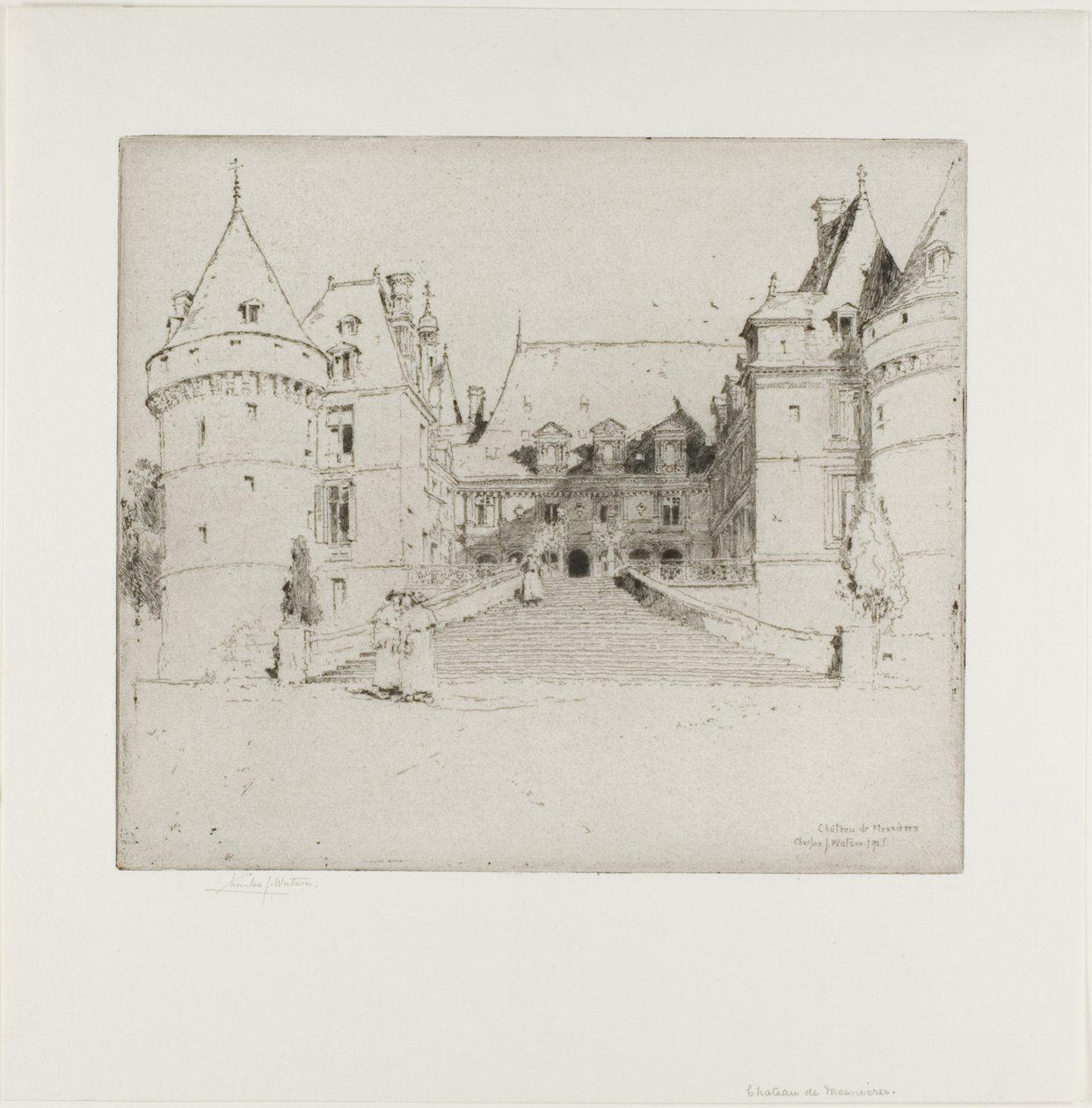 Château de Meanieres av Charles John Watson