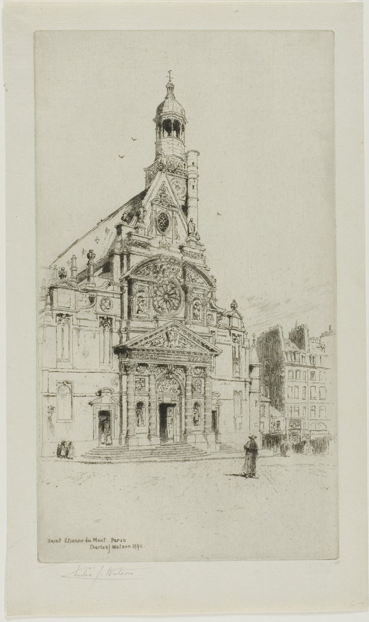 St. Etienne du Mont, Paris av Charles John Watson