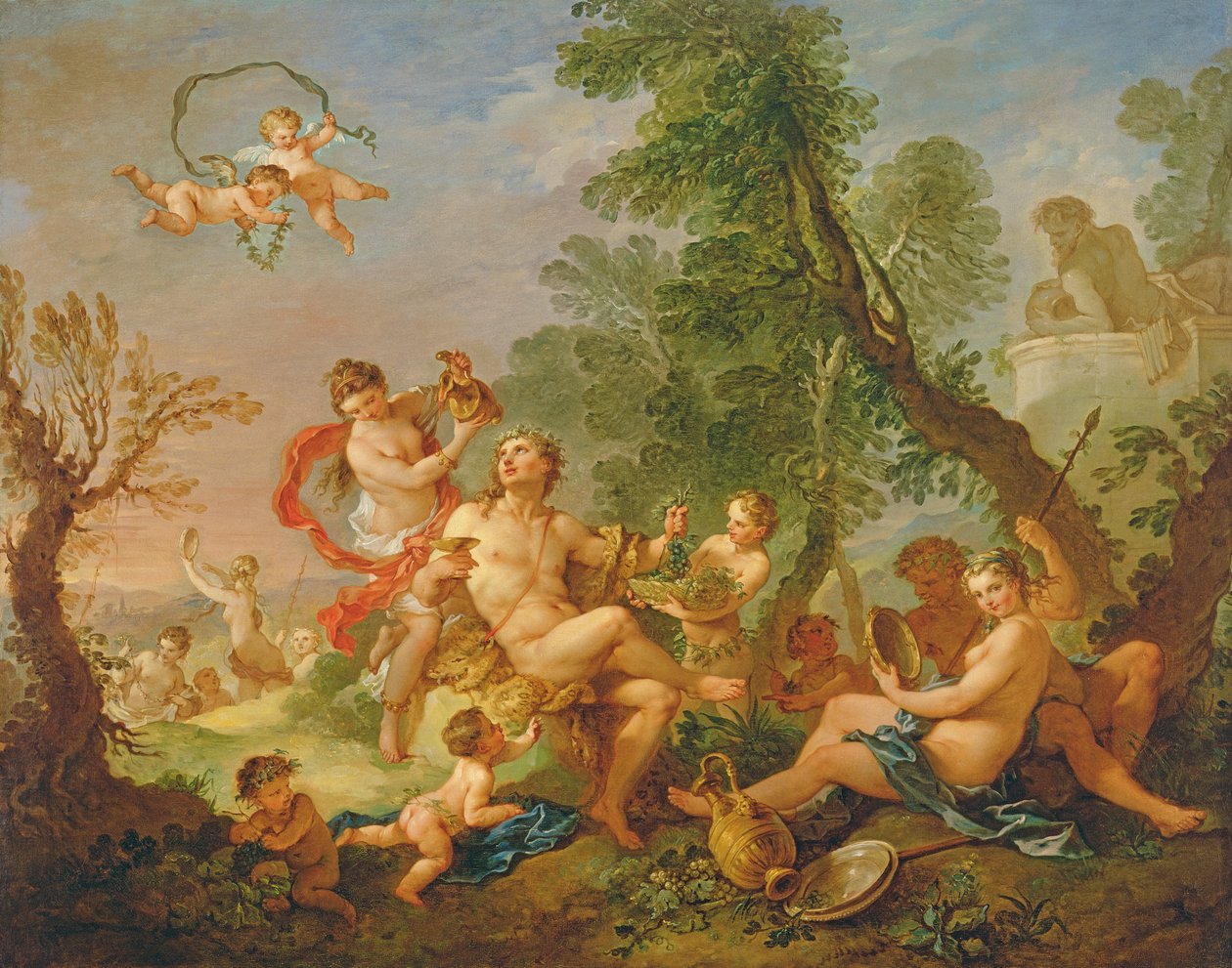 Bacchanal, ca. 1747 av Charles Joseph Natoire