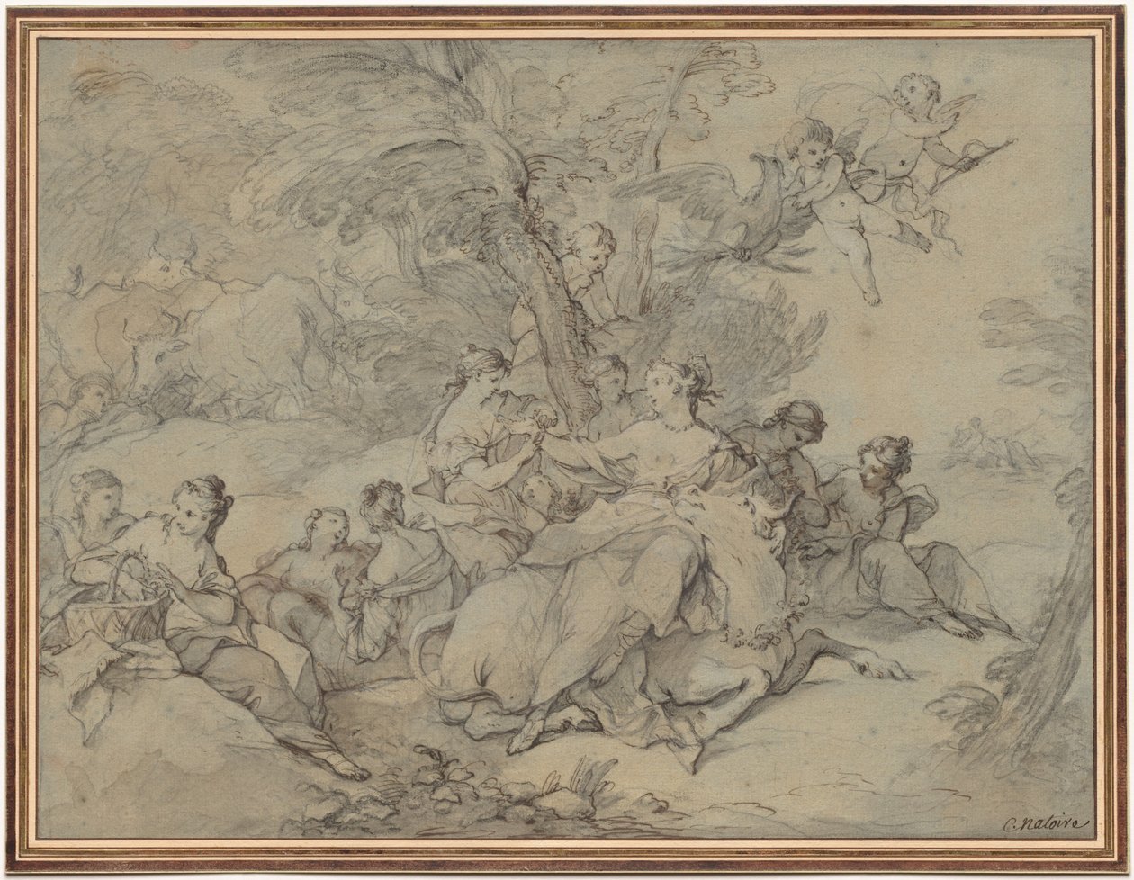 Voldtekt av Europa, 1731. av Charles Joseph Natoire