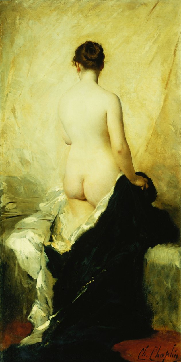 En delvis drapert naken, av Charles Joshua Chaplin