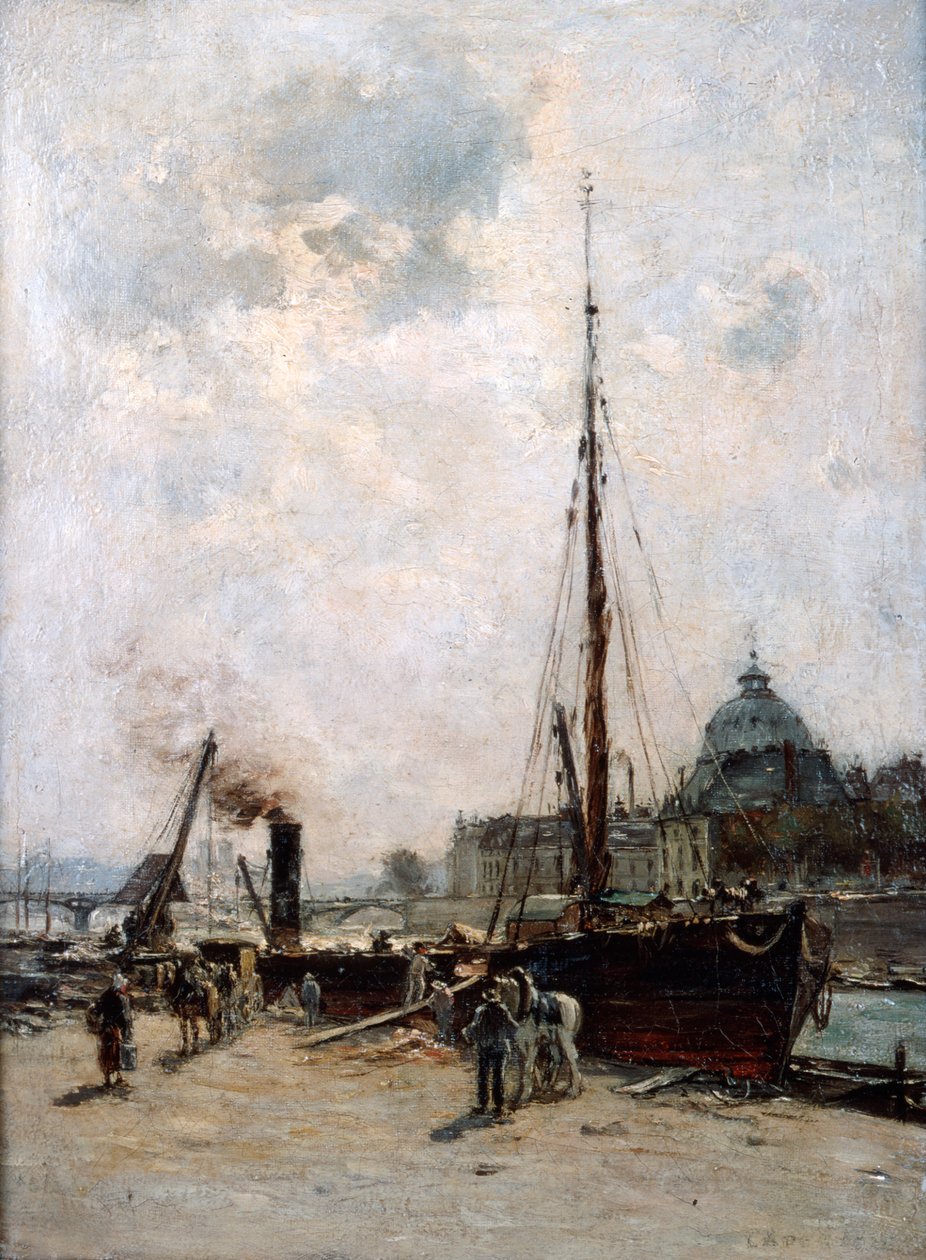 Utsikt over instituttet, 1800-tallet. av Charles Lapostolet
