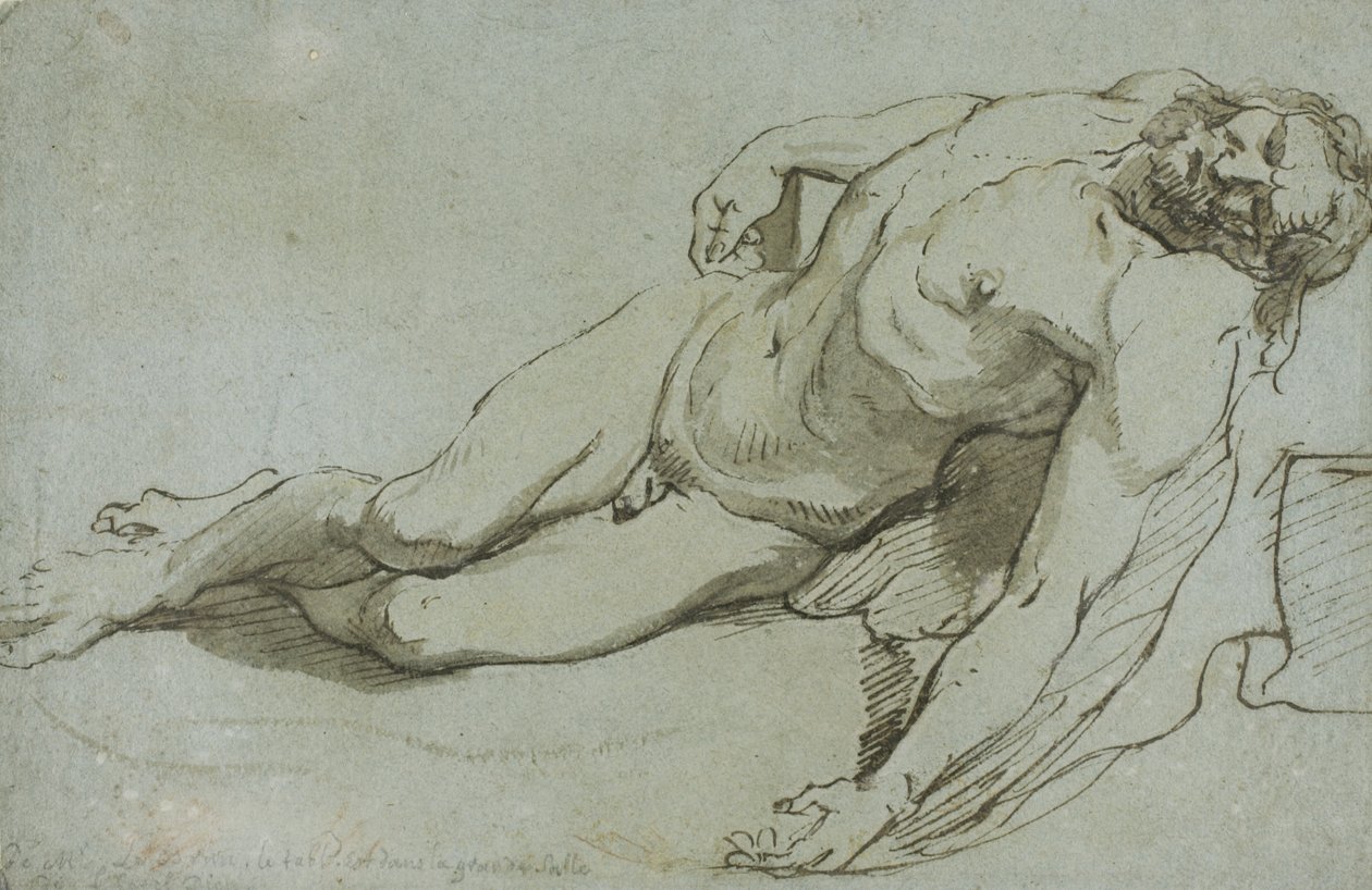 Den døde Kristus, 1646 av Charles Le Brun