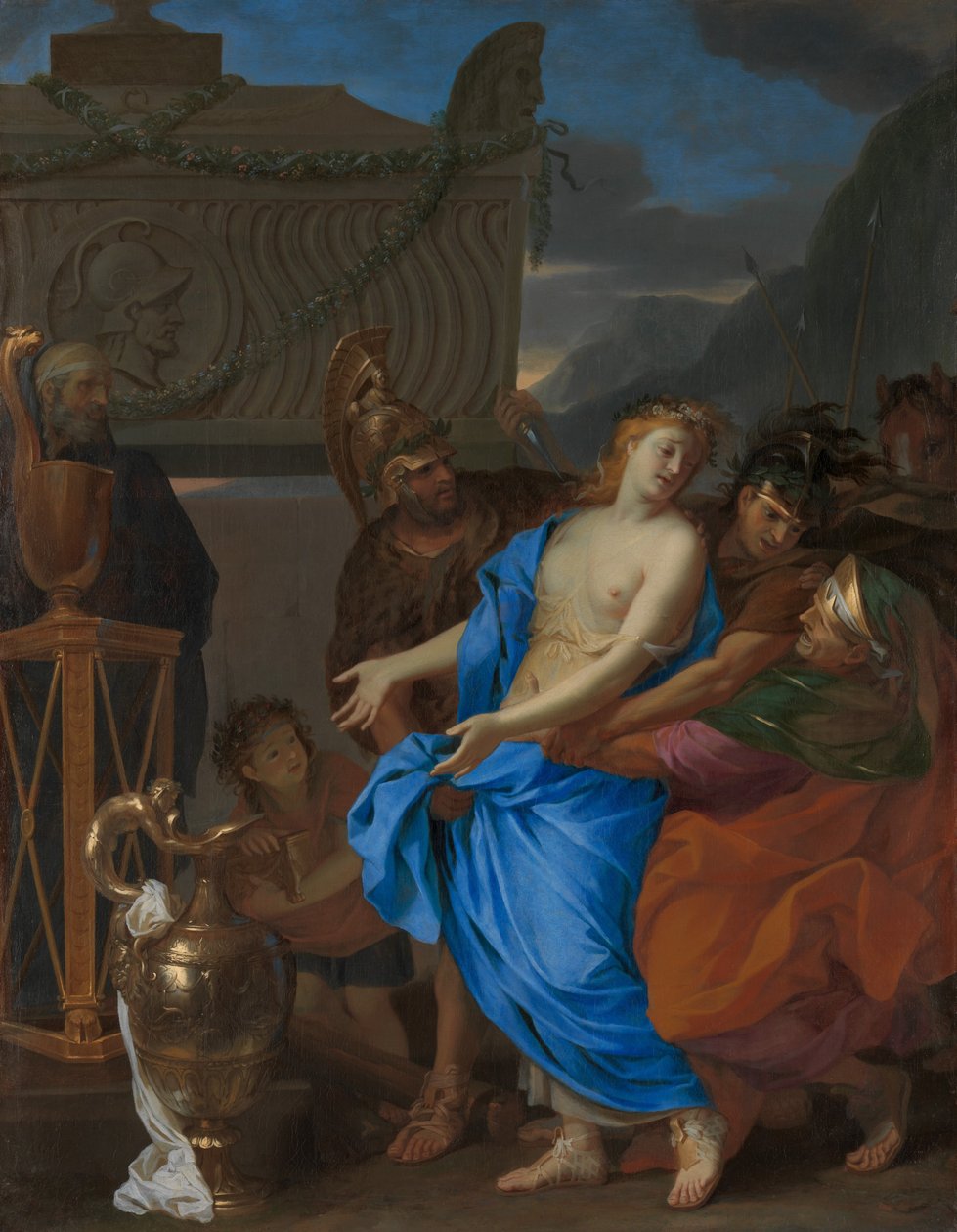 The Sacrifice of Polyxena, 1647. av Charles Le Brun