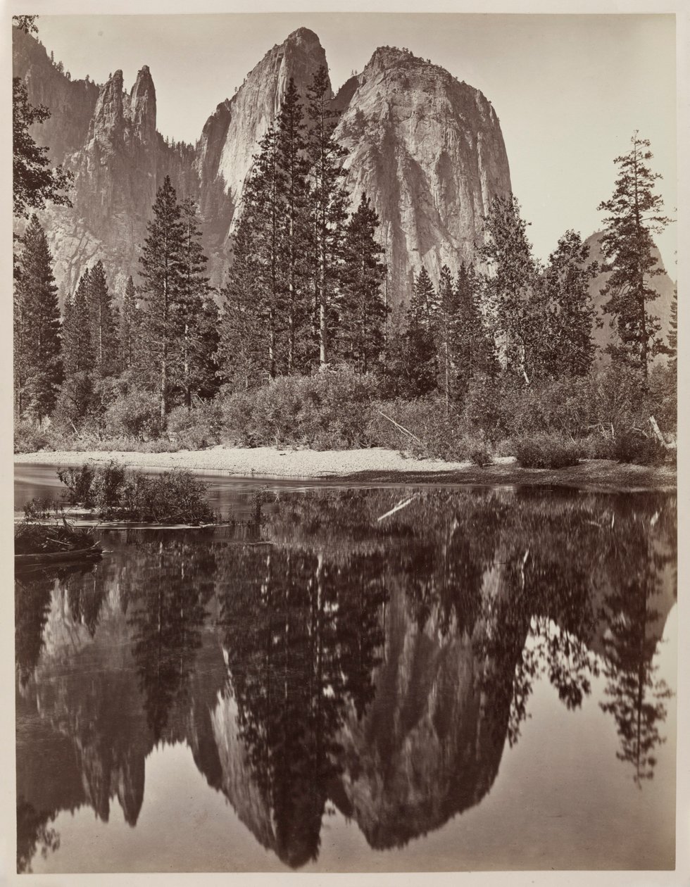 Cathedral Rocks and Reflections, Yosemite, 1864. av Charles Leander Weed