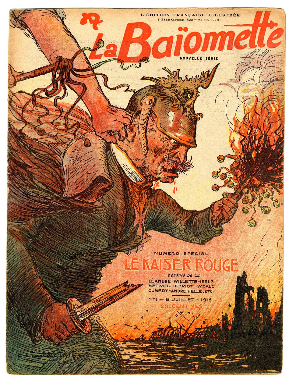 Cover av "" La Baionnette"", Satirical en Colors av Charles Leandre