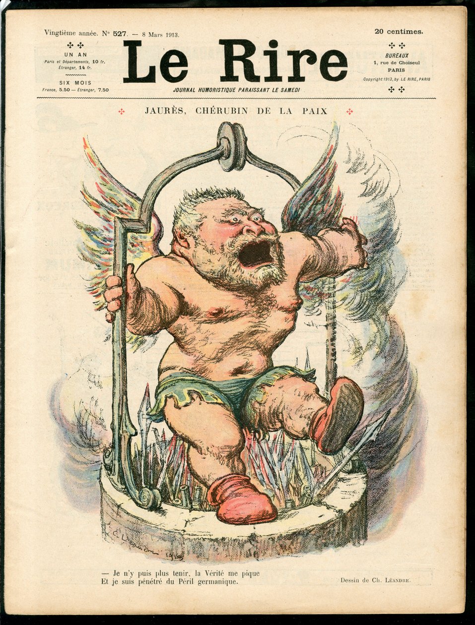 Forside av "" The Laughter"", Satirical en Colors av Charles Leandre