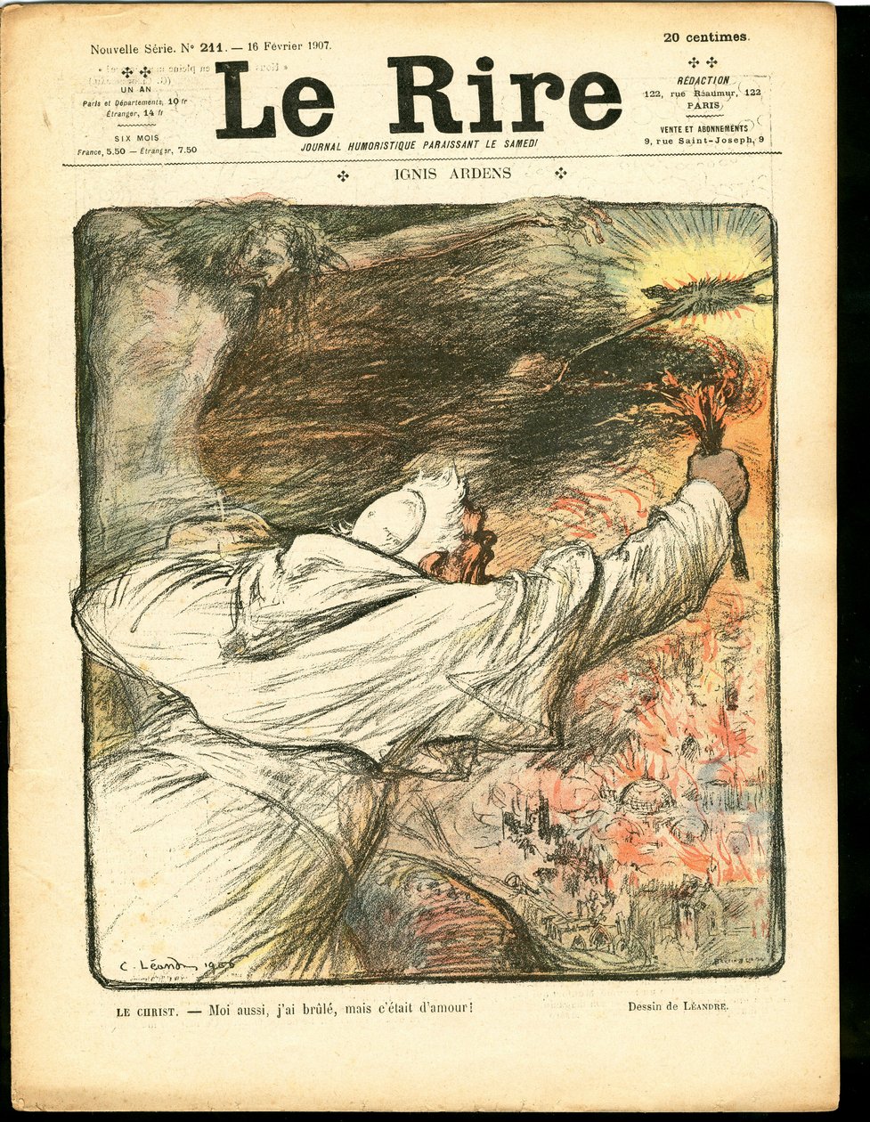 Cover av "" Latteren"", Satirical in Colors av Charles Leandre