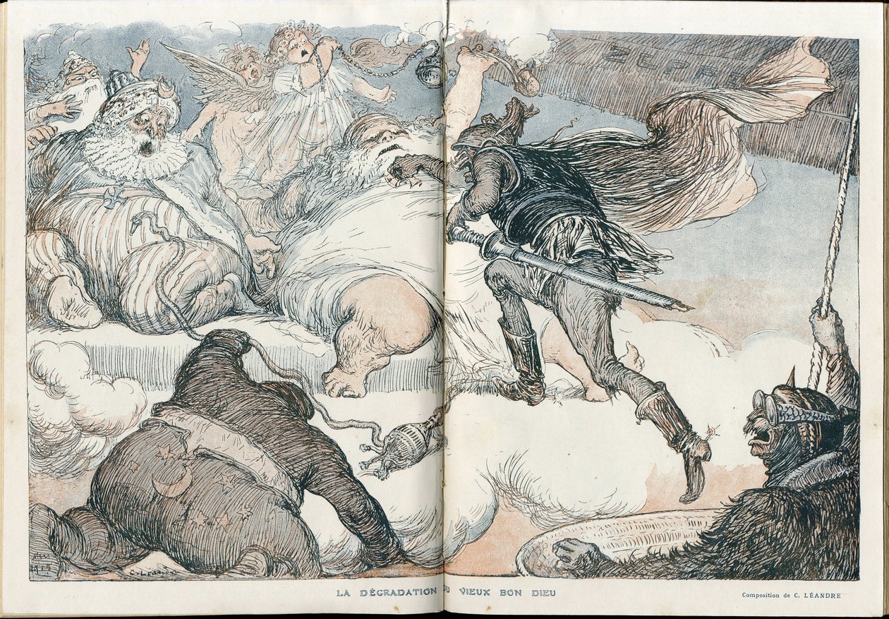 Illustrasjon av Charles Leandre (1862-1934) i "" Fantasio"" av Charles Leandre