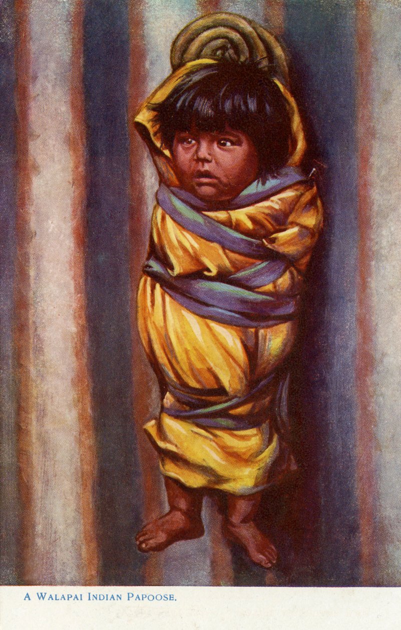 Et Walapai-barn av Charles Marion Russell
