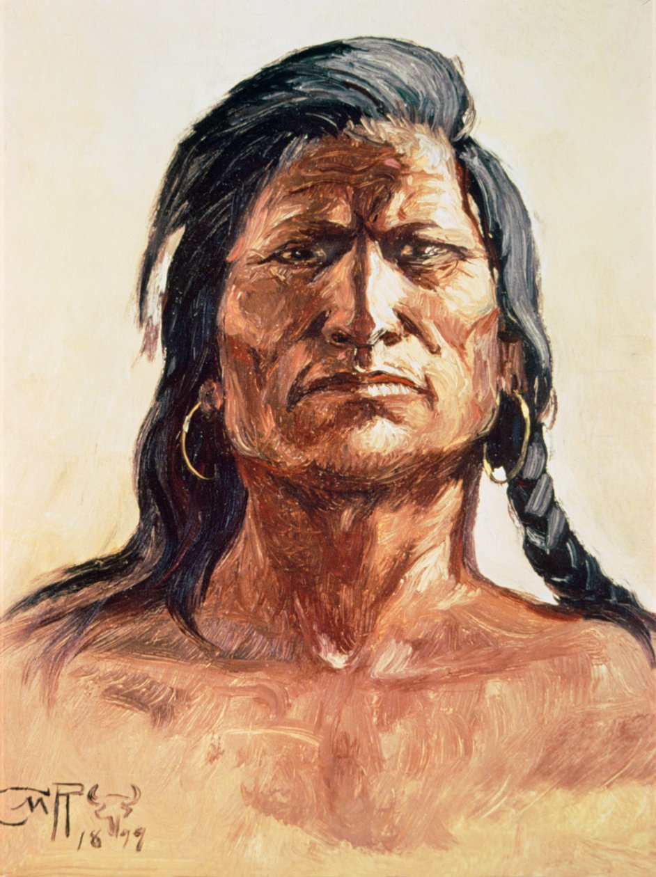 Shoshone Tribesman av Charles Marion Russell