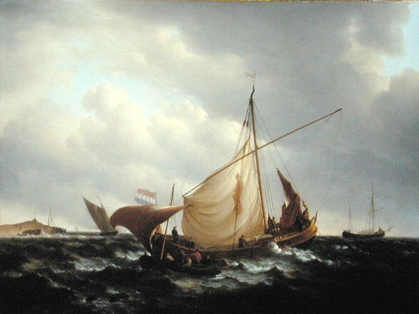 Nederlandsk båtutsetting til sjøs av Charles Martin Powell