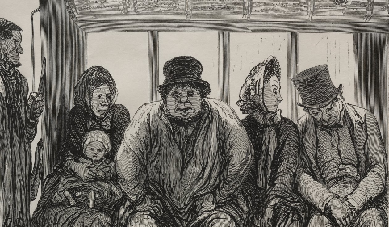 The Omnibus: Interiør i Omnibus av Charles Maurand