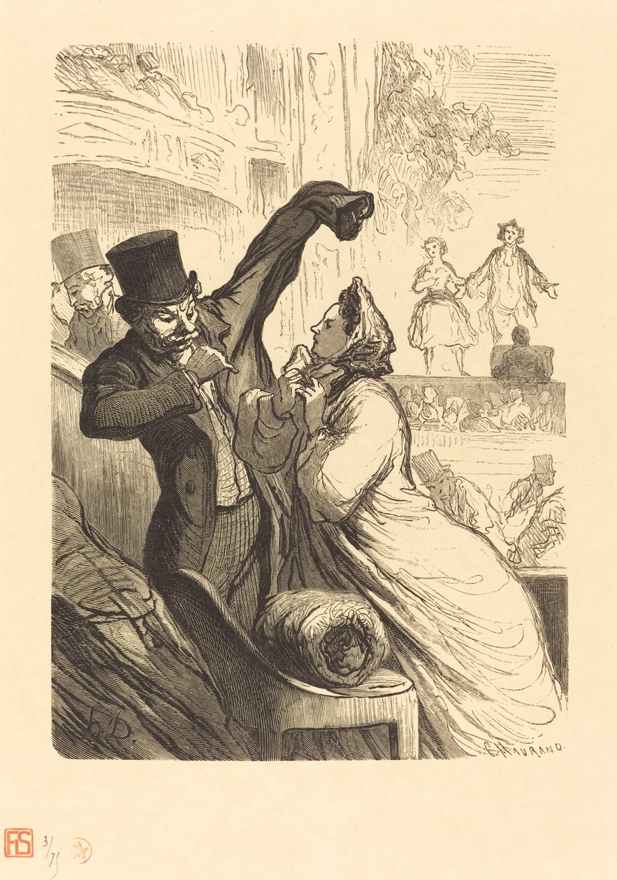 Det siste verset av Charles Maurand after Honoré Daumier