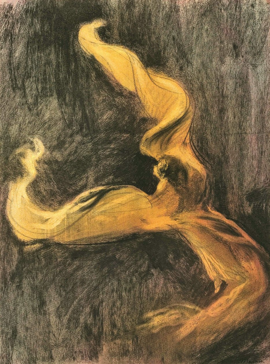 Loie Fuller gul kjole, ca. 1895. av Charles Maurin