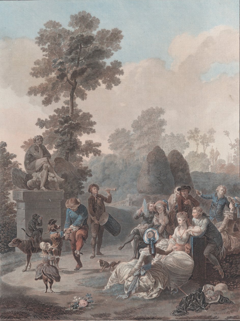 Tamburinen, 1788-94. av Charles Melchior Descourtis