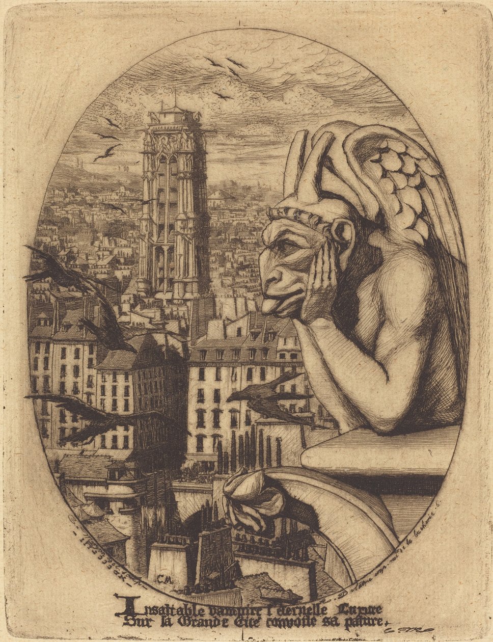Le stroge (Vampyren) av Charles Meryon