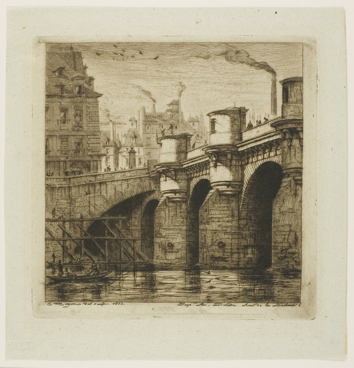 Pont Neuf, Paris av Charles Meryon