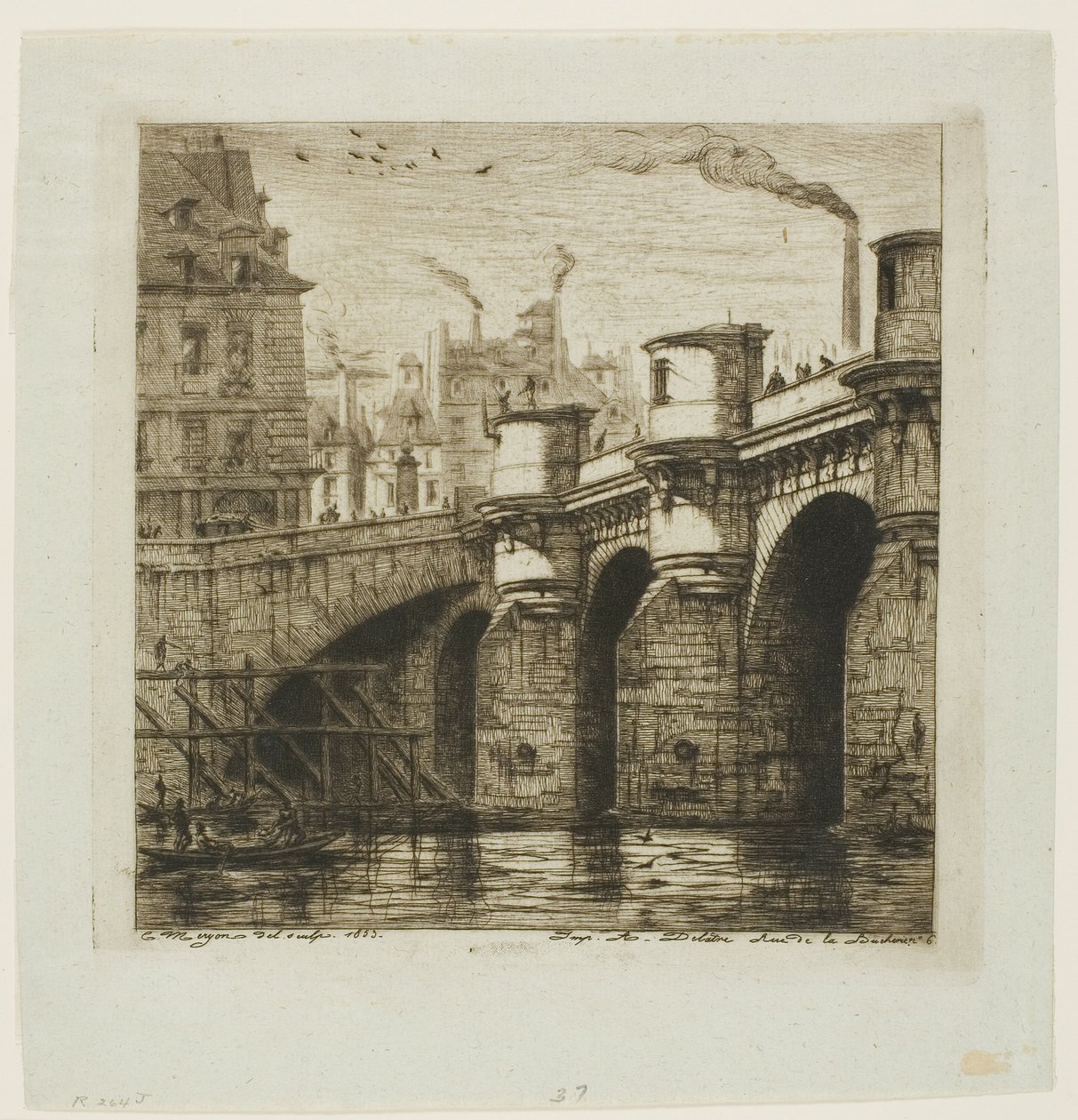 Pont Neuf, Paris av Charles Meryon