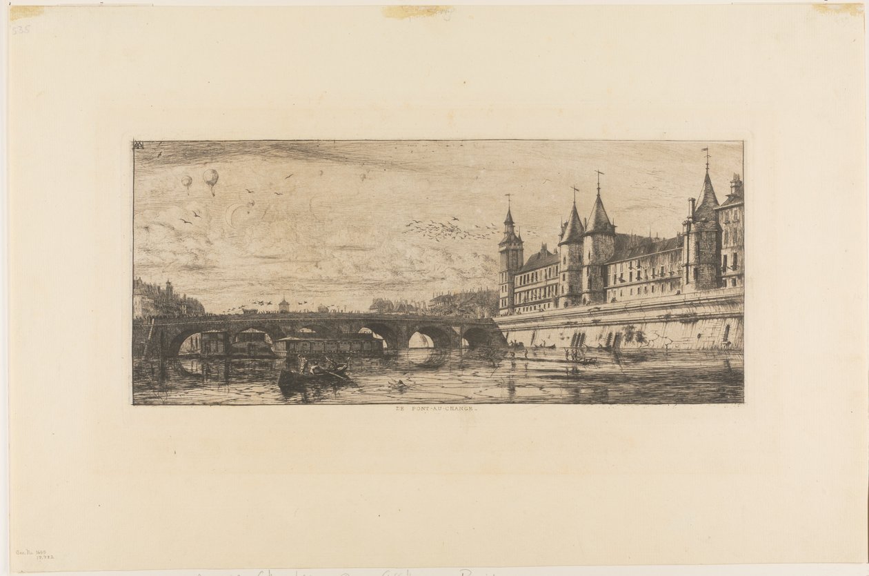 Pont au Change, Paris av Charles Meryon