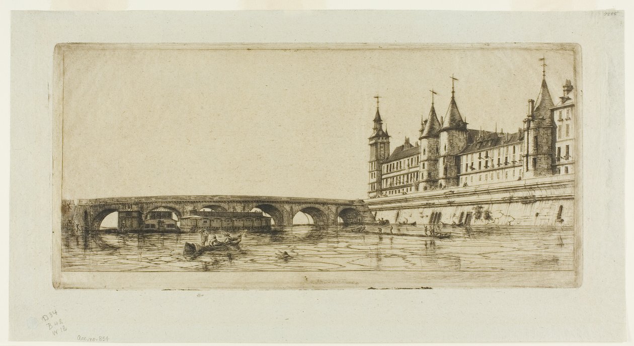 Pont au Change, Paris av Charles Meryon