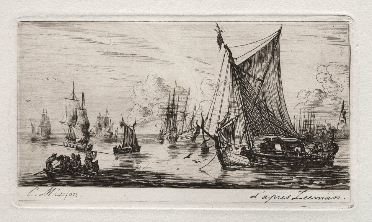 Sørhavsfiskere av Charles Meryon