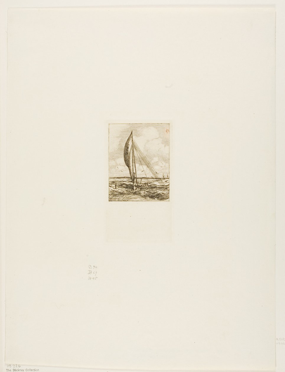 Swift-Sailing Proa, Mulgrave Archipelago, Oseania av Charles Meryon