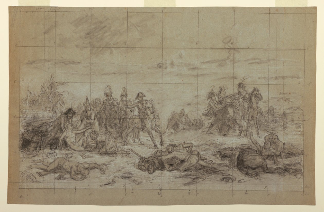 Studie for "Napoleon ved Eylau" av Charles Meynier