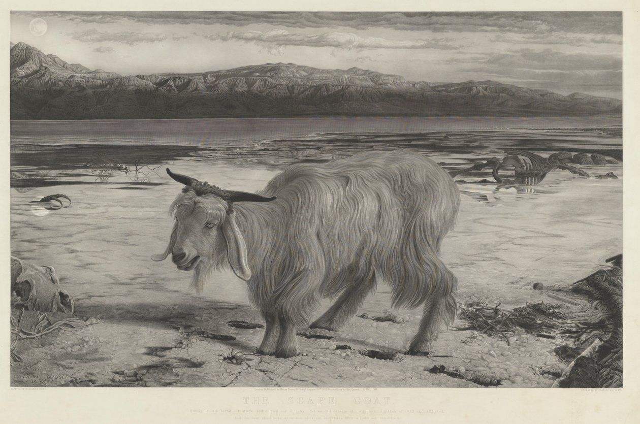 Syndebukken av Charles Mottram after William Holman Hunt
