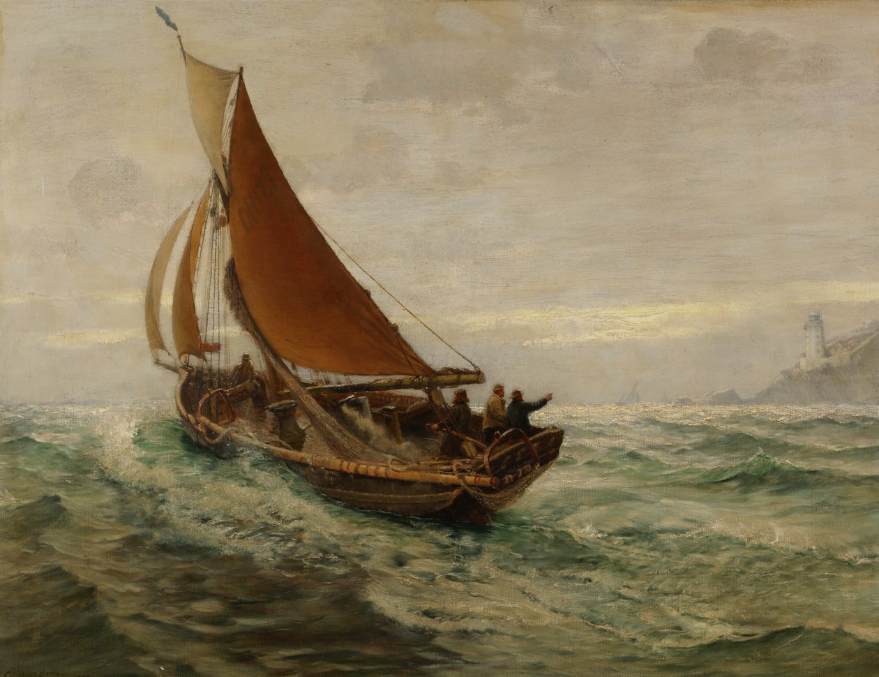 Daggry til sjøs, 1890 av Charles Napier Hemy