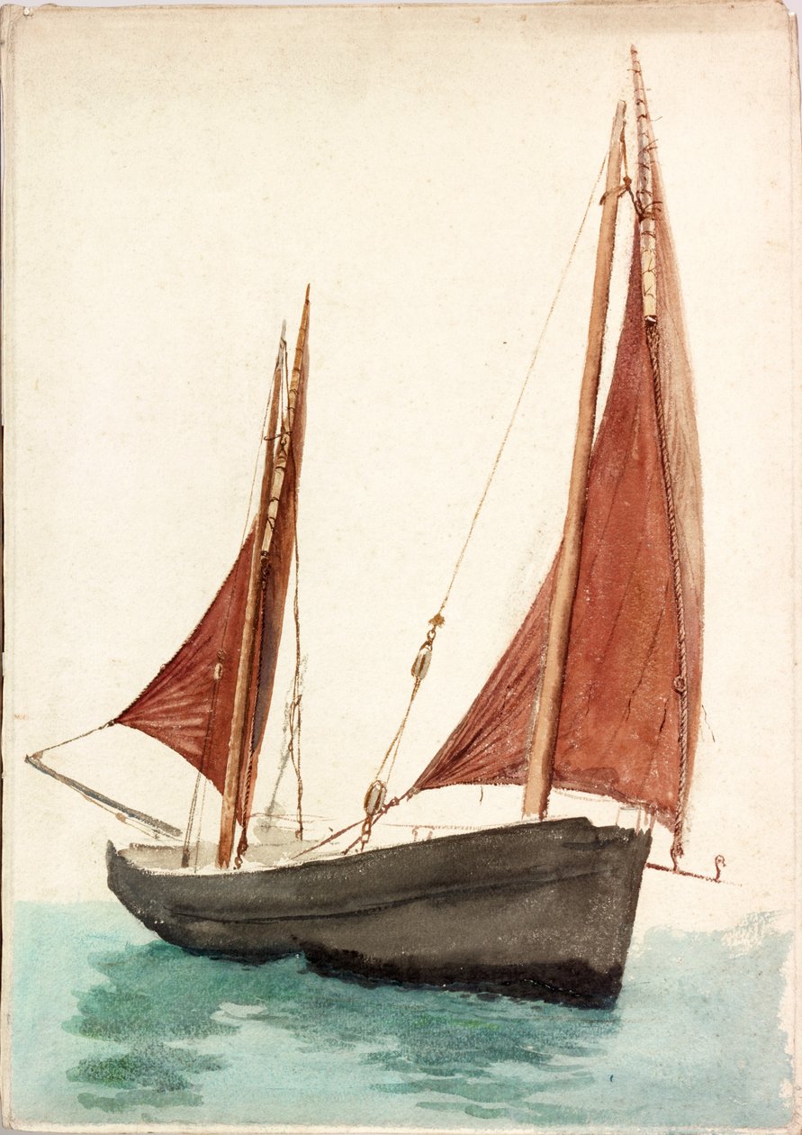 Fiskebåt (kroppsfarge) av Charles Napier Hemy