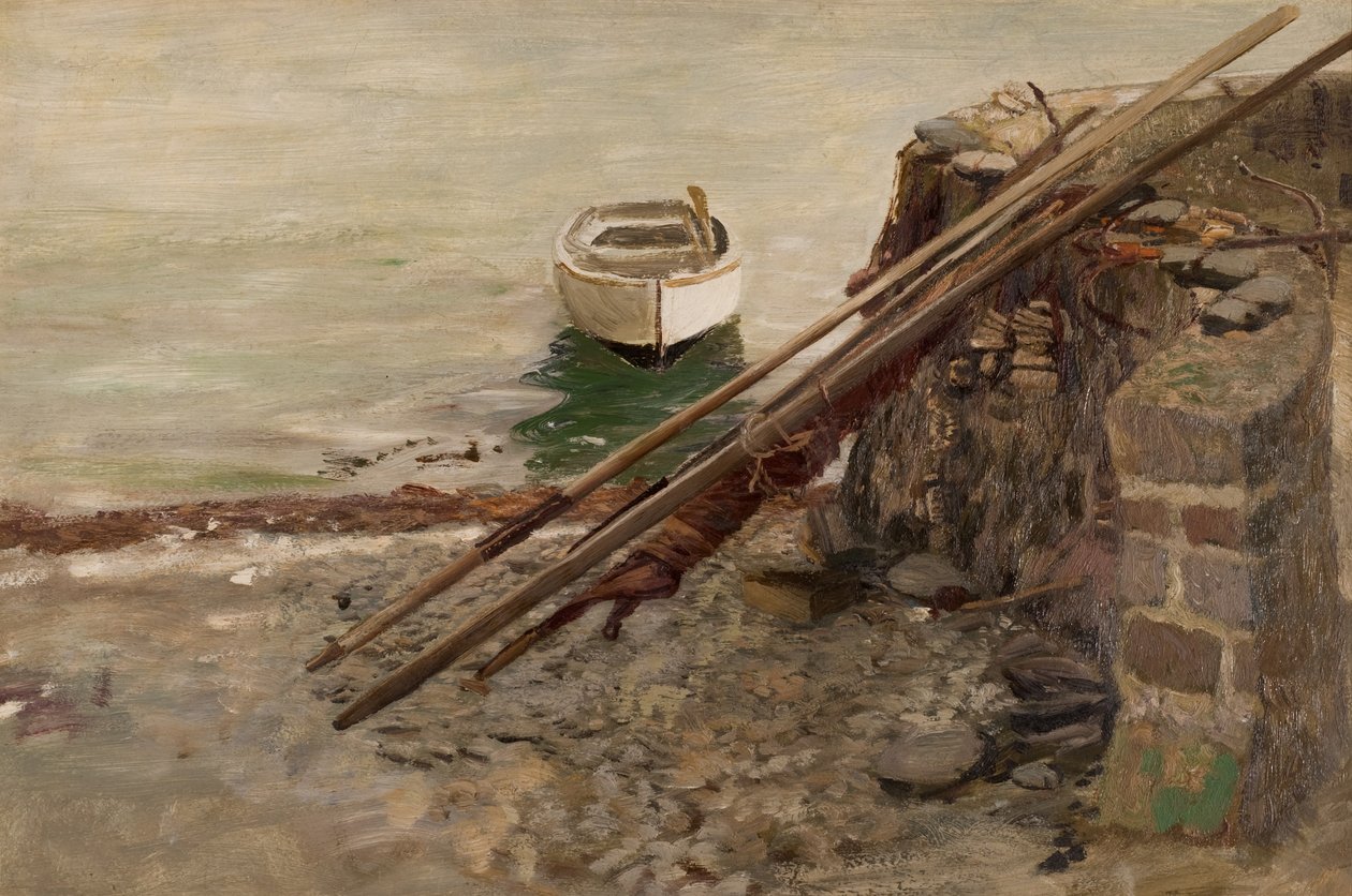 Studer i en havn av Charles Napier Hemy