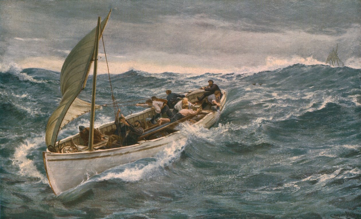 The Crew, 1902, c1930. av Charles Napier Hemy