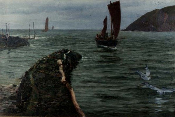 Veien inn! av Charles Napier Hemy